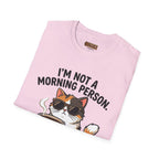I’m Not a Morning Person Cat Coffee T-Shirt