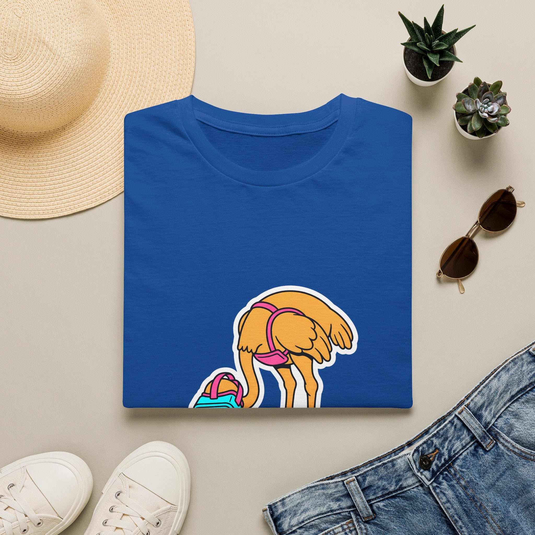 T-Shirt — Funny ‘Error 404 Reality Not Found’ Ostrich Graphic Tee