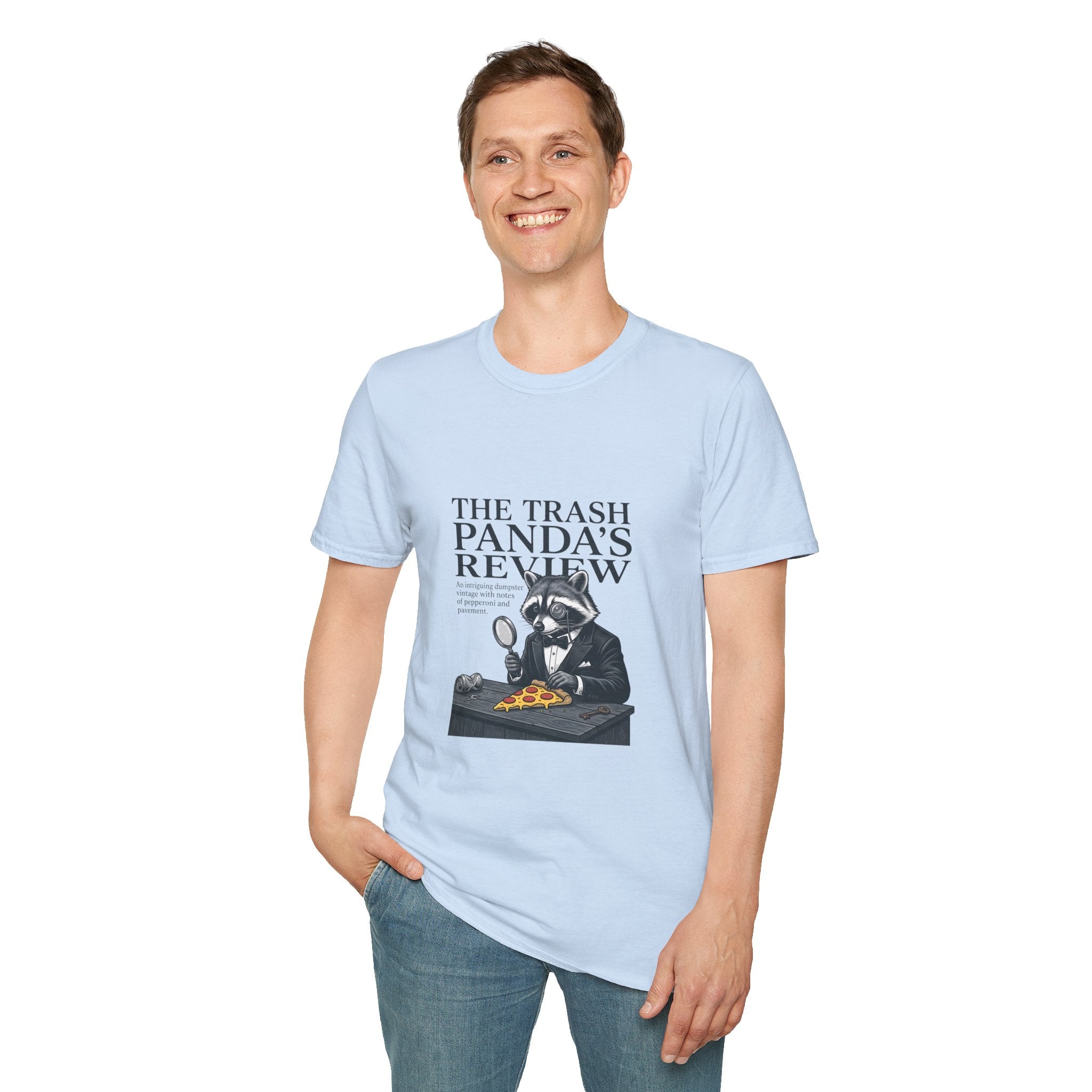 Trash Panda's Review T-Shirt — Funny Raccoon Reviewer Tee