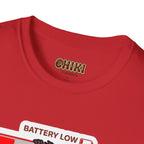 Slowly Shutting Down Sloth T-Shirt — Battery Low Cute Graphic Tee