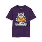 Grumpy Cat Taco T-Shirt — "I Don't Want to Taco 'Bout It" Graphic Tee