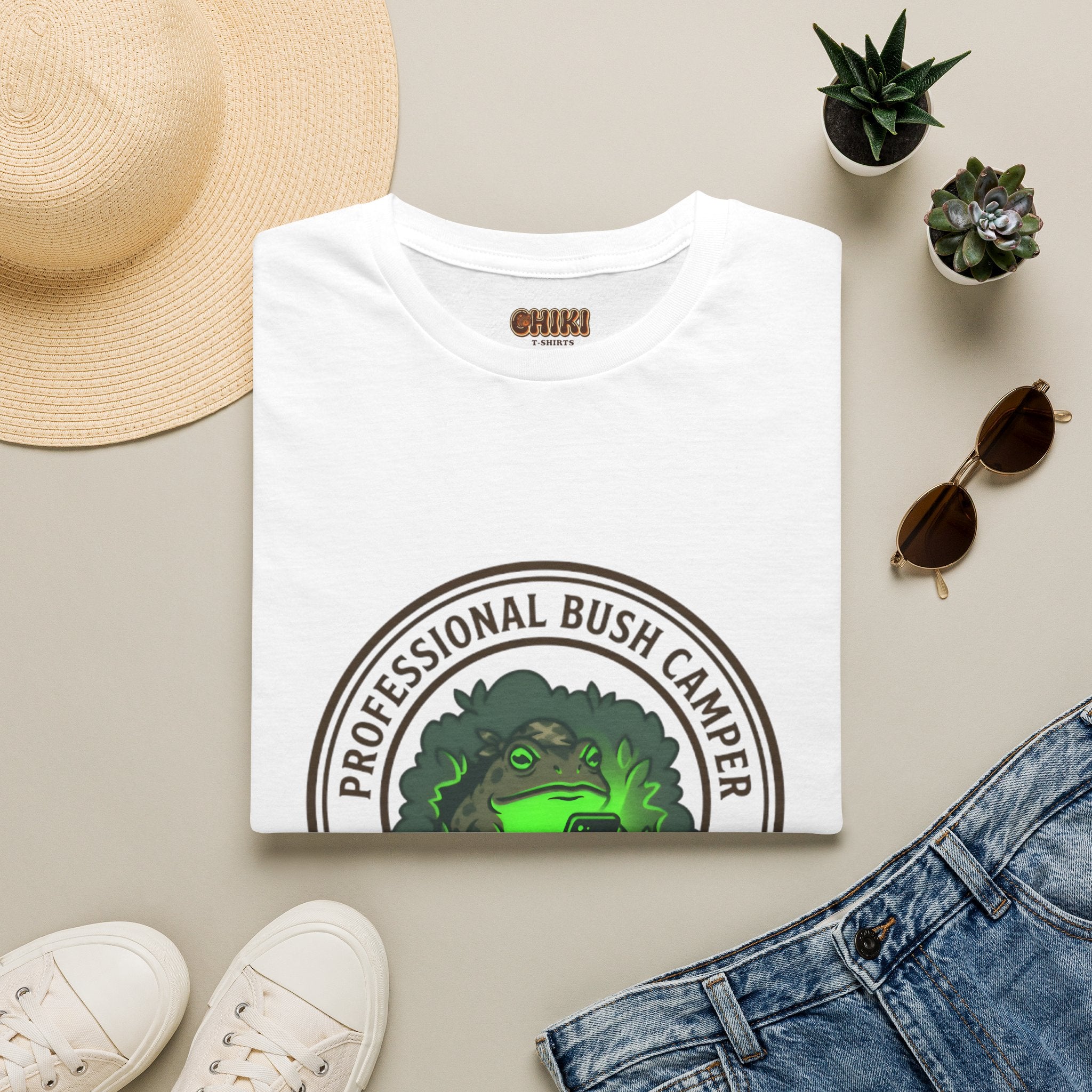 Professional Bush Camper T‑Shirt — "Waiting for the Final Breath" Camp Humor Tee
