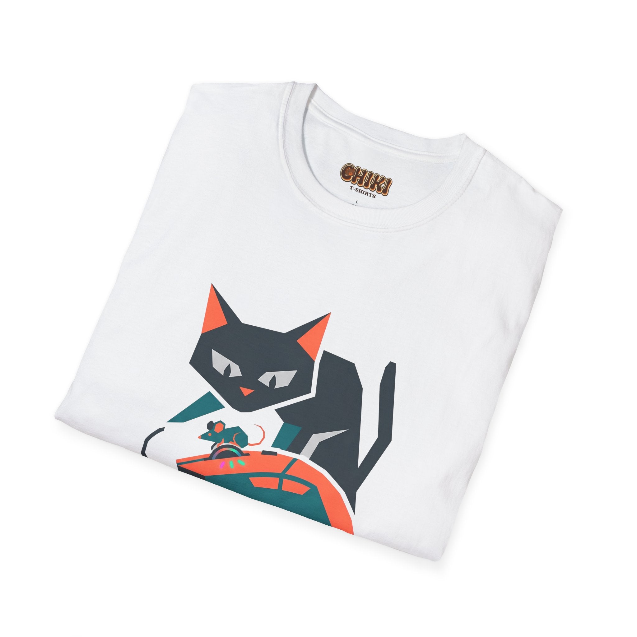 Purr-formance Hardware T-Shirt — Gamer Cat Computer Mouse Tee
