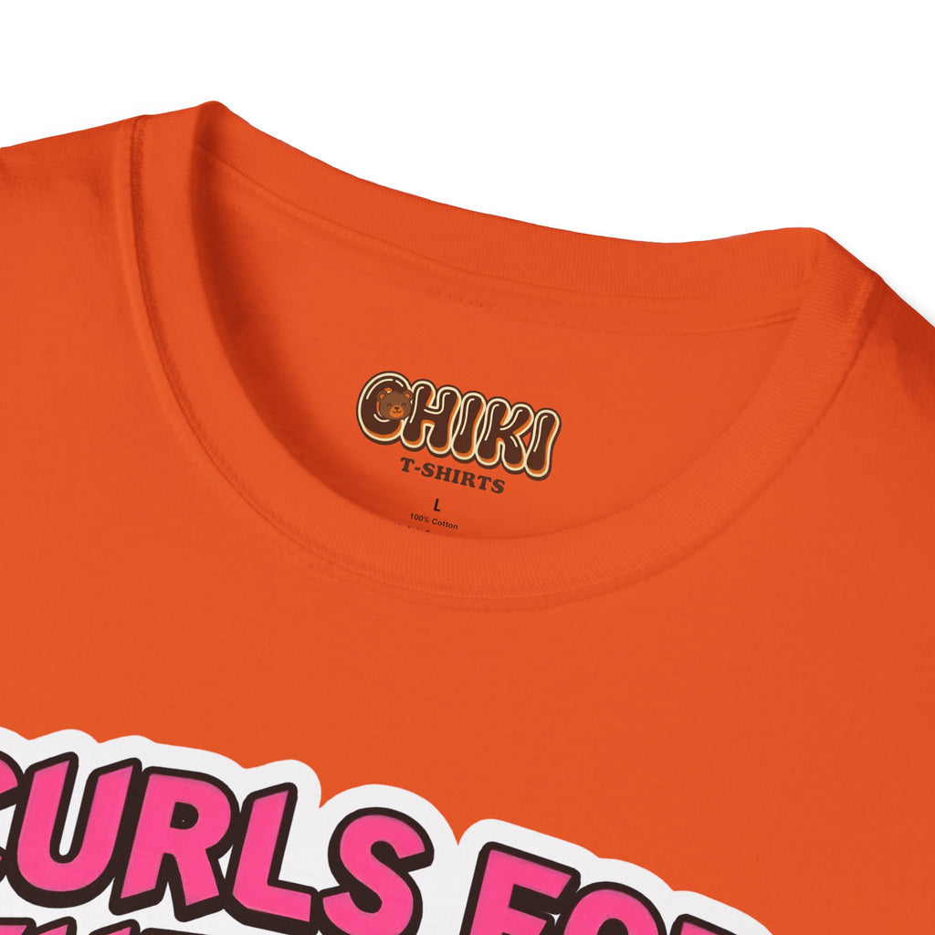 T-Shirt — "Curls for the Girls" Cute Hamster Weightlifting Graphic