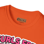 T-Shirt — "Curls for the Girls" Cute Hamster Weightlifting Graphic