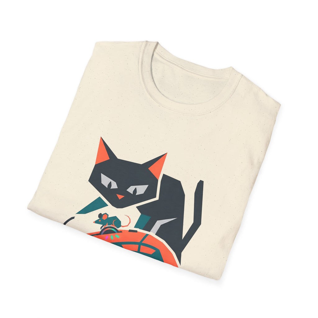 Purr-formance Hardware T-Shirt — Gamer Cat Computer Mouse Tee