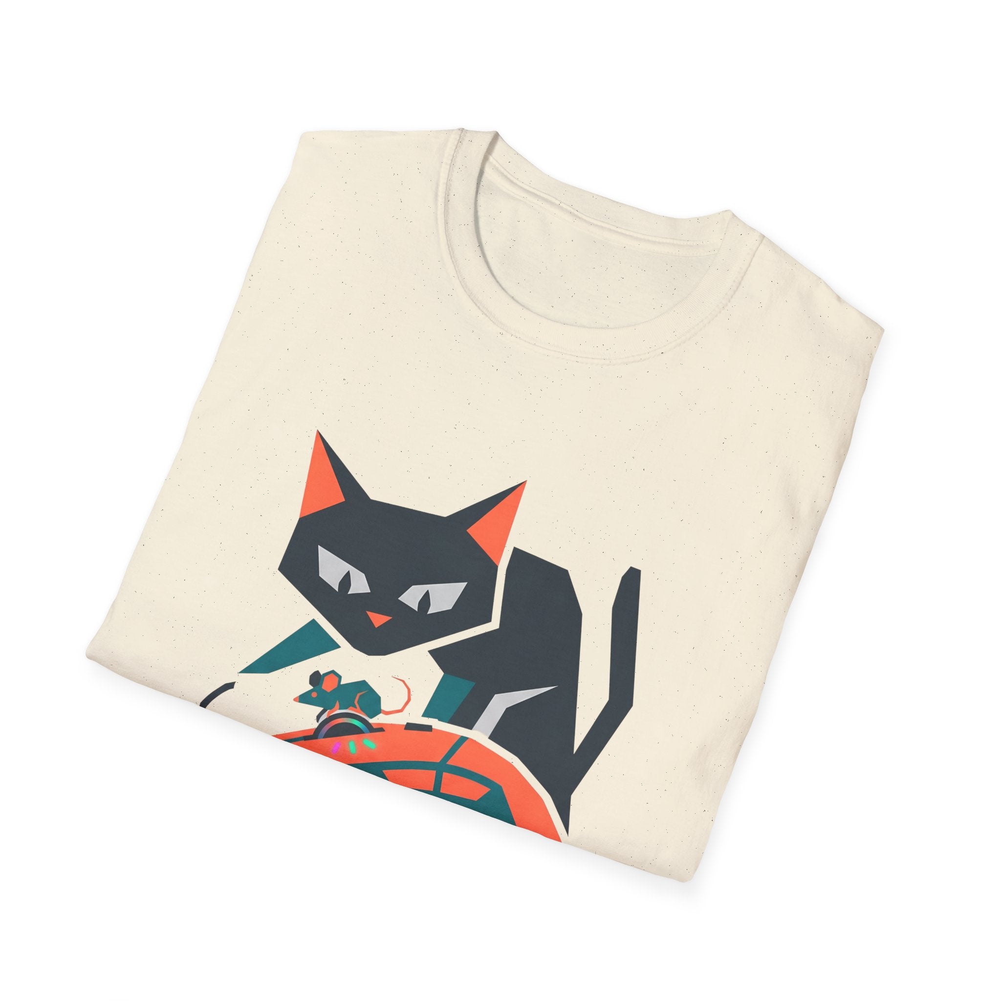 Purr-formance Hardware T-Shirt — Gamer Cat Computer Mouse Tee