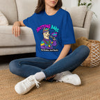T-Shirt — "Spitting Bars" Llama Rap Graphic Tee (No Drama, Just Beats)