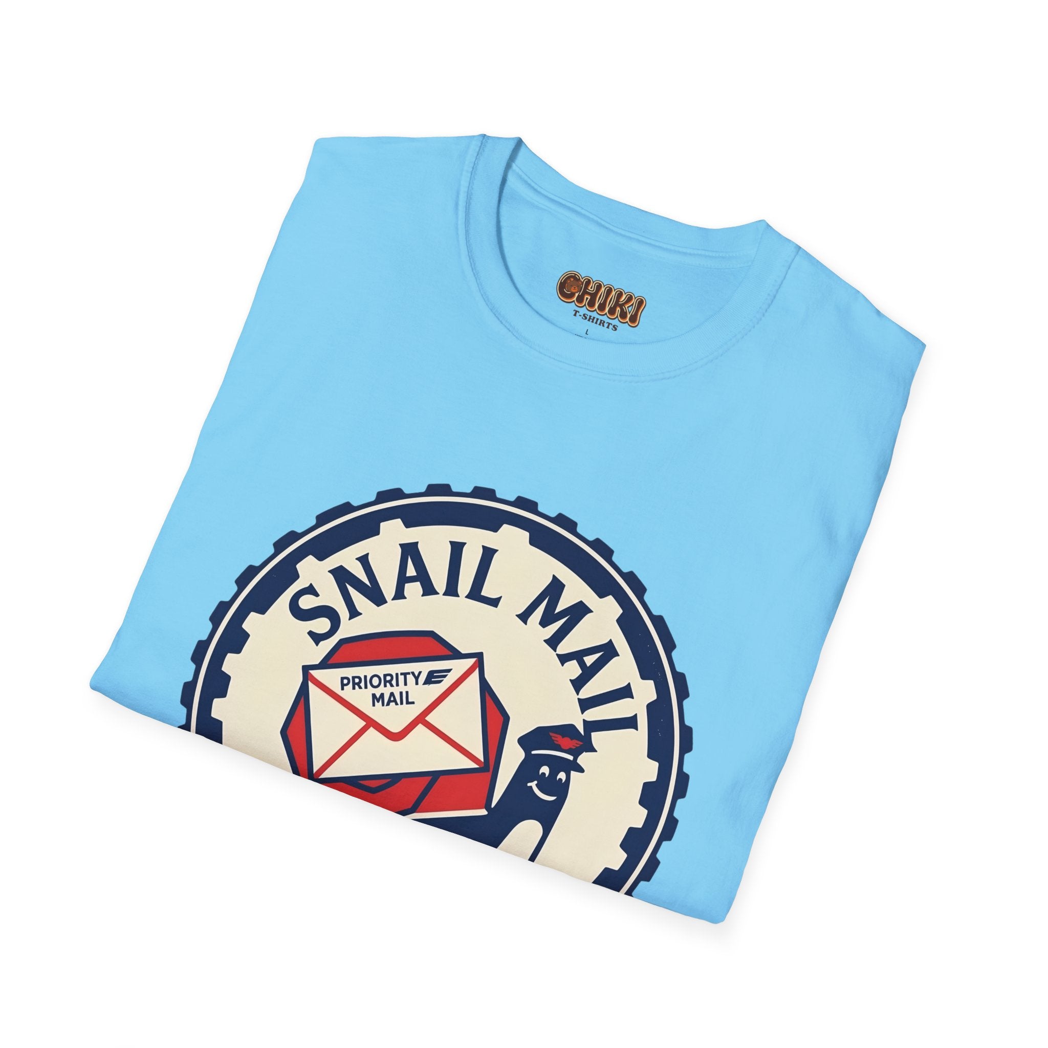 Snail Mail T-Shirt — "Express Delayed" Retro Postal Graphic Tee