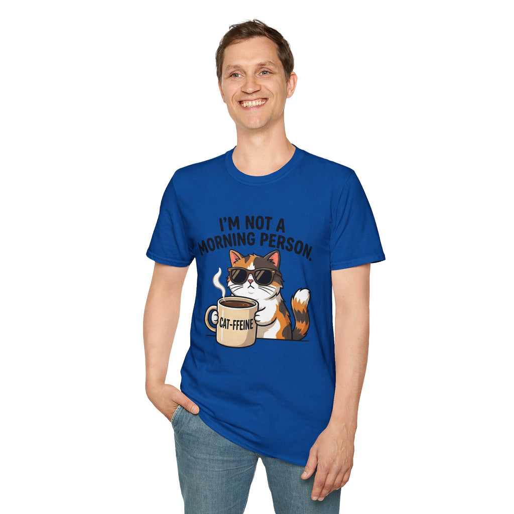 I’m Not a Morning Person Cat Coffee T-Shirt