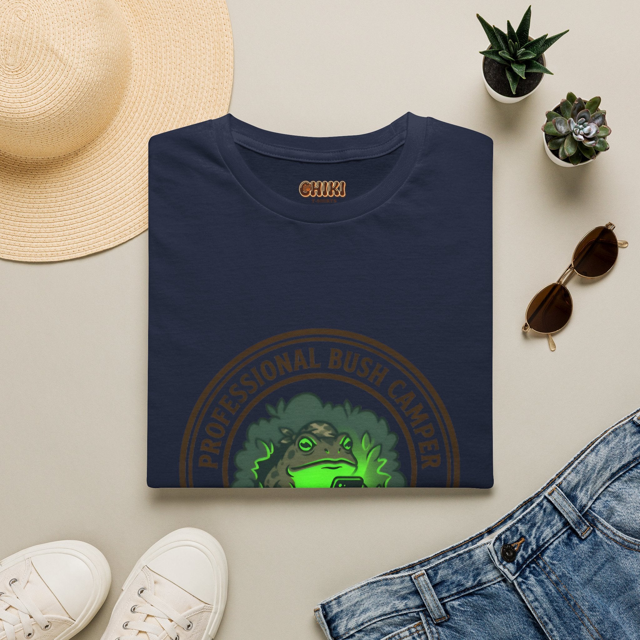 Professional Bush Camper T‑Shirt — "Waiting for the Final Breath" Camp Humor Tee