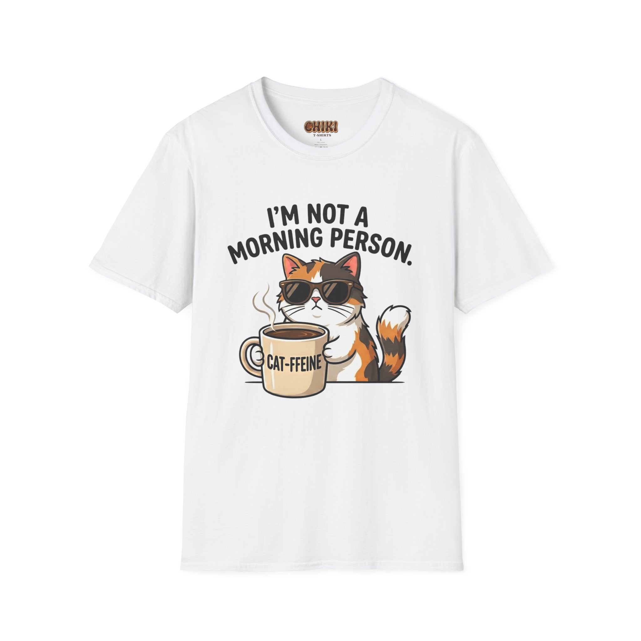 I’m Not a Morning Person Cat Coffee T-Shirt