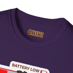 Slowly Shutting Down Sloth T-Shirt — Battery Low Cute Graphic Tee