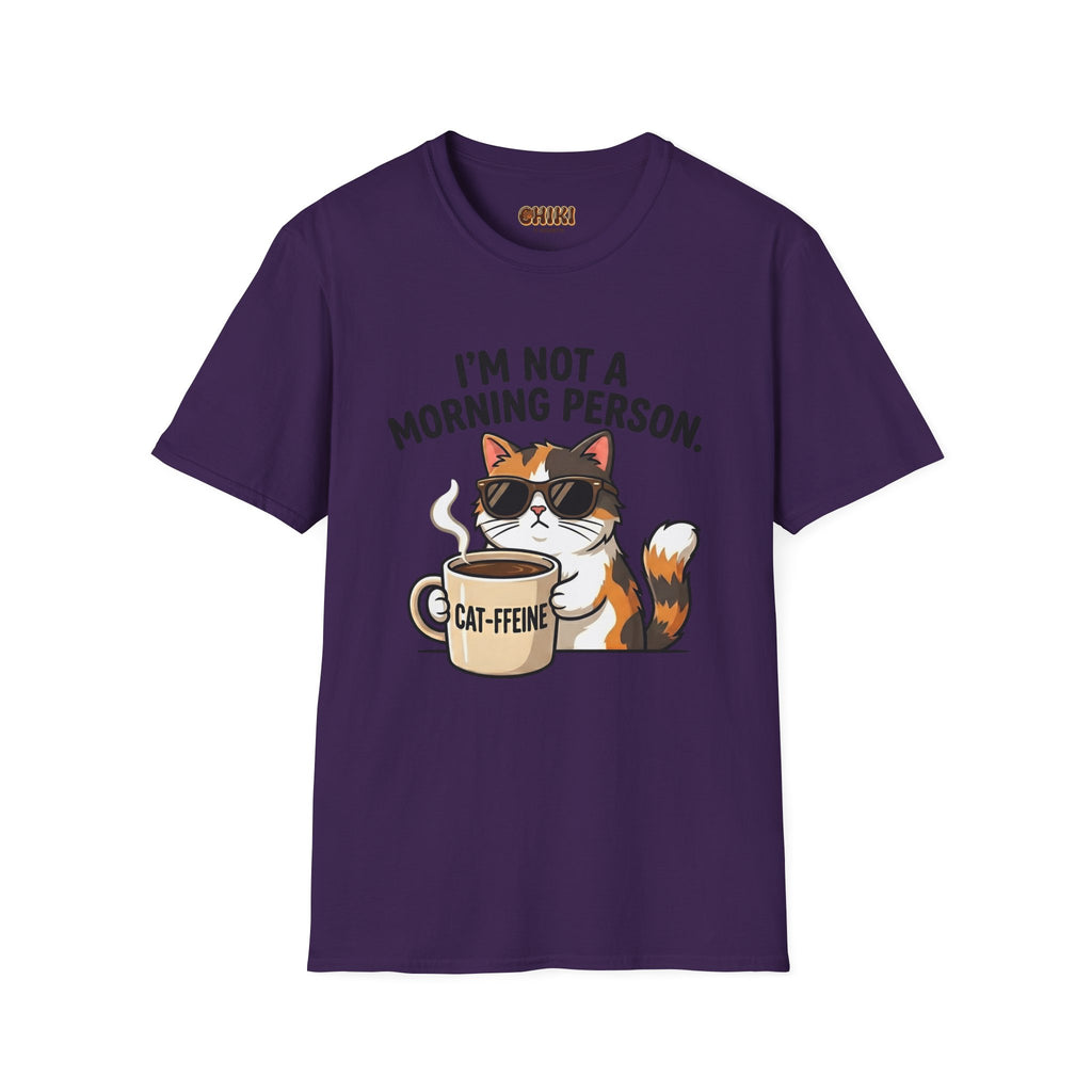 I’m Not a Morning Person Cat Coffee T-Shirt