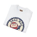 Snail Mail T-Shirt — "Express Delayed" Retro Postal Graphic Tee