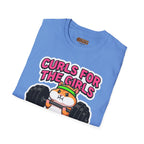 T-Shirt — "Curls for the Girls" Cute Hamster Weightlifting Graphic