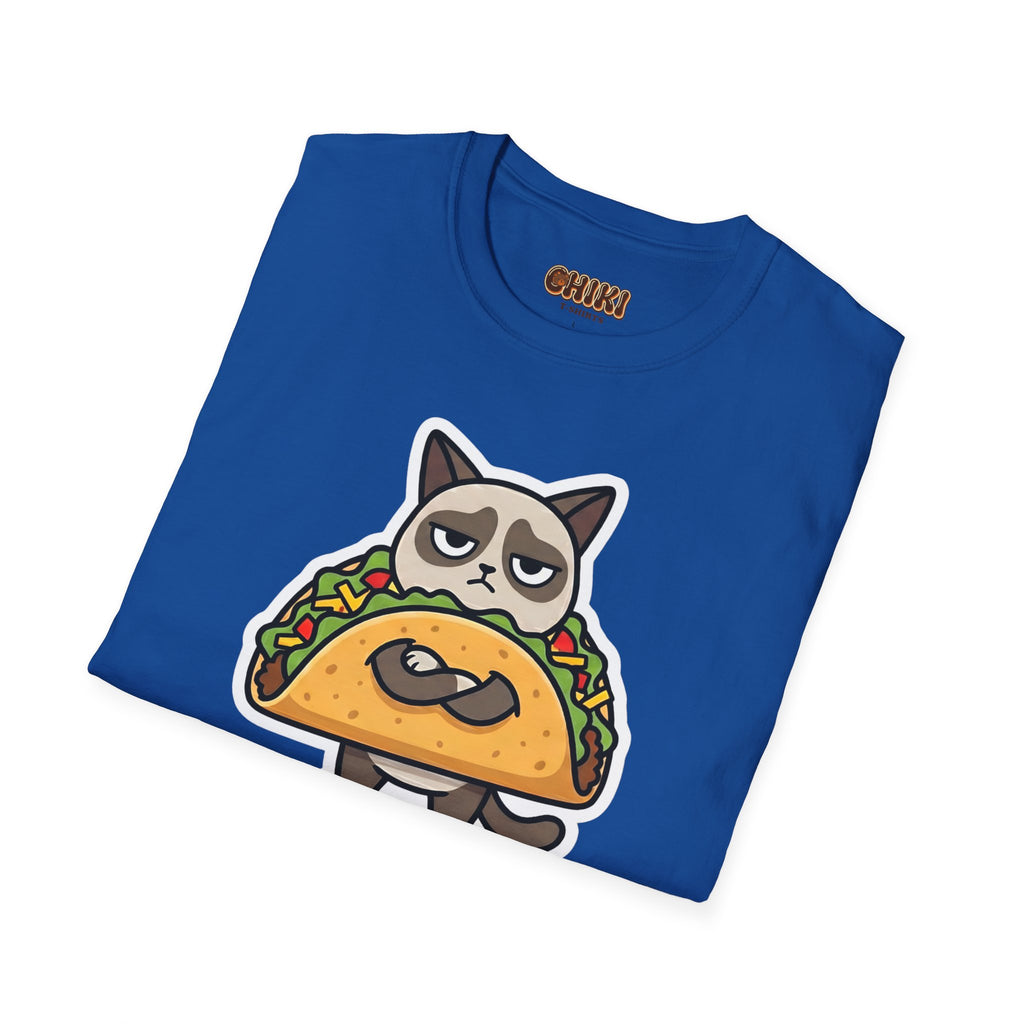 Grumpy Cat Taco T-Shirt — "I Don't Want to Taco 'Bout It" Graphic Tee