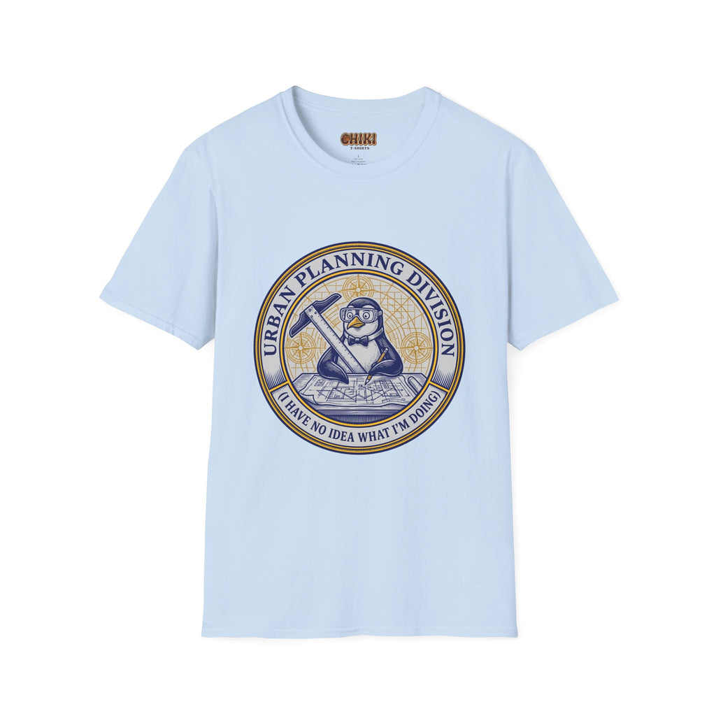 Urban Planning Division T-Shirt — Penguin Logo 'I Have No Idea What I’m Doing' Graphic Tee
