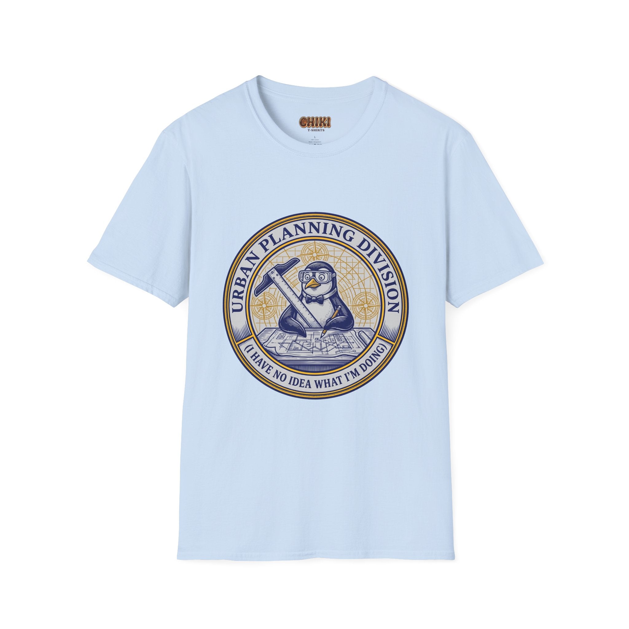 Urban Planning Division T-Shirt — Penguin Logo 'I Have No Idea What I’m Doing' Graphic Tee