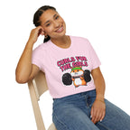 T-Shirt — "Curls for the Girls" Cute Hamster Weightlifting Graphic
