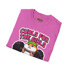 T-Shirt — "Curls for the Girls" Cute Hamster Weightlifting Graphic