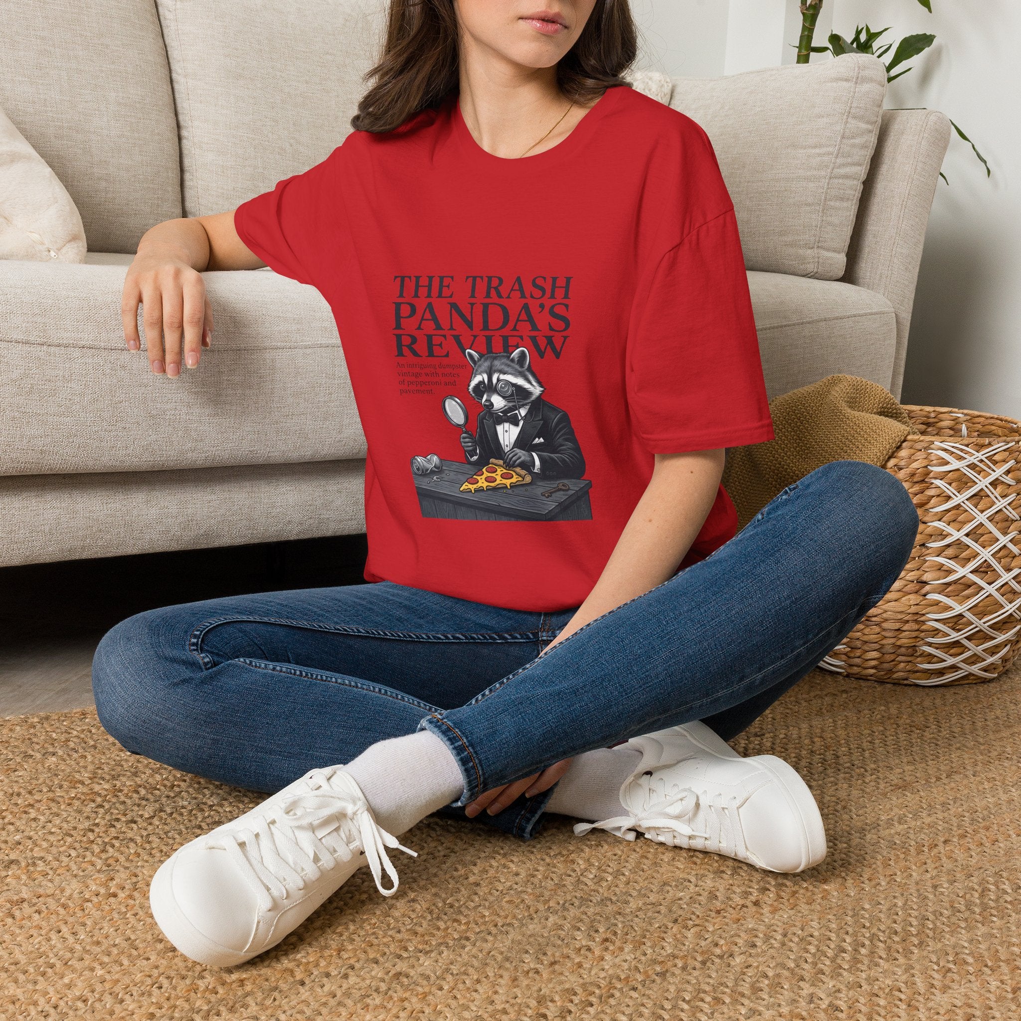 Trash Panda's Review T-Shirt — Funny Raccoon Reviewer Tee
