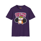 T-Shirt — "Curls for the Girls" Cute Hamster Weightlifting Graphic