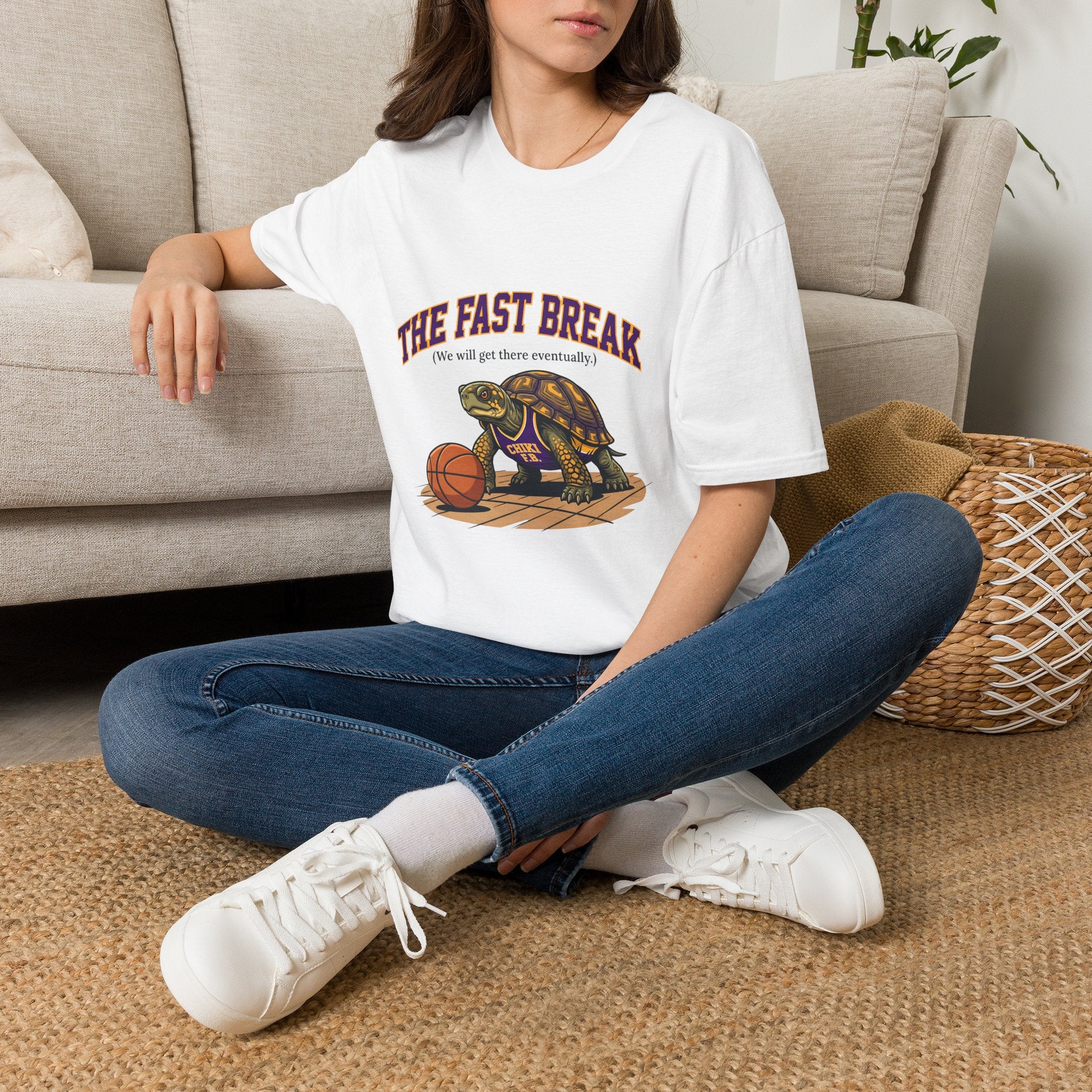 T-Shirt — The Fast Break Turtle Basketball Graphic Tee