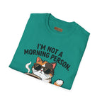 I’m Not a Morning Person Cat Coffee T-Shirt