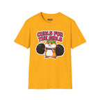 T-Shirt — "Curls for the Girls" Cute Hamster Weightlifting Graphic