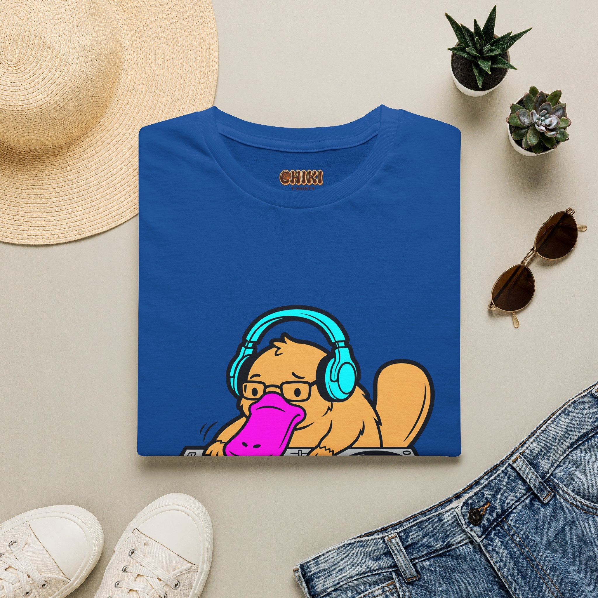 Platypus DJ T‑Shirt — 'Platypus Productions' Funny Music Producer Tee
