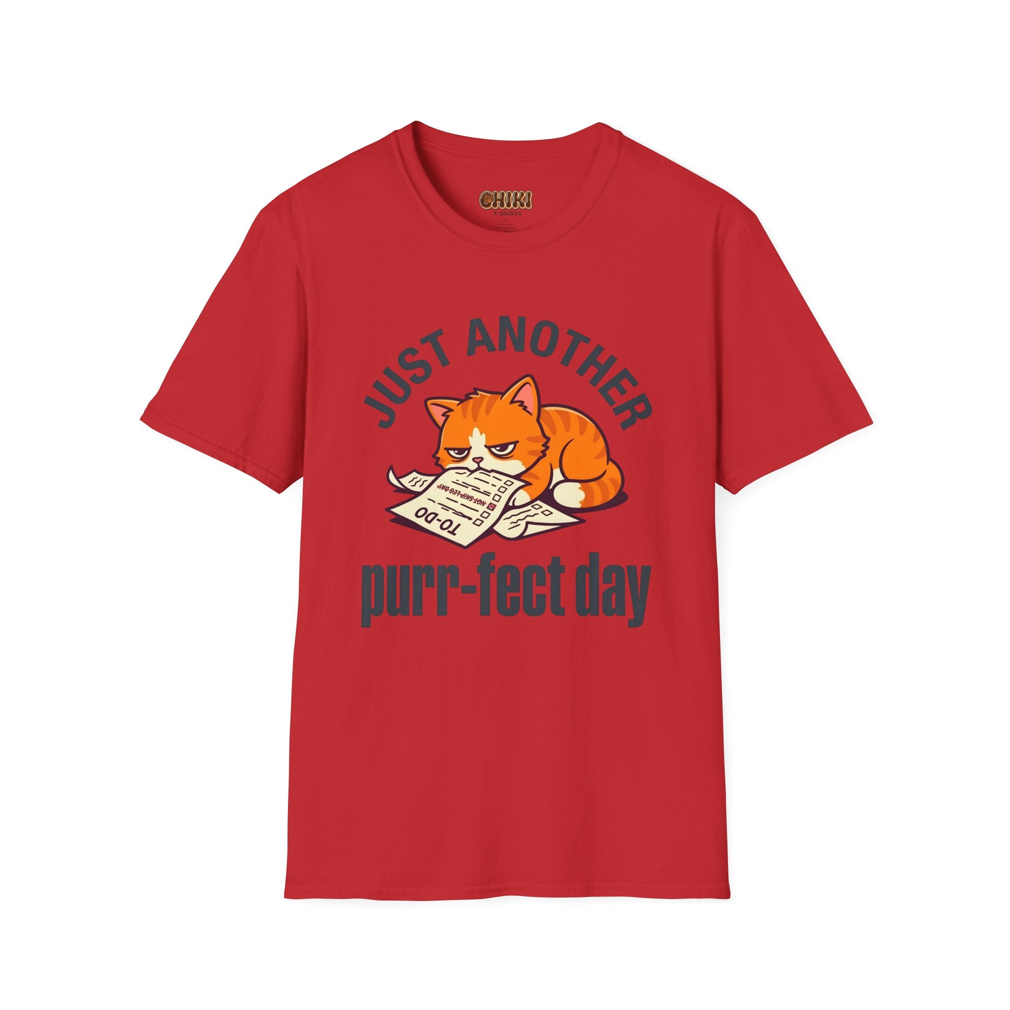 T-Shirt — "Just Another Purr-fect Day" Cat Graphic Tee