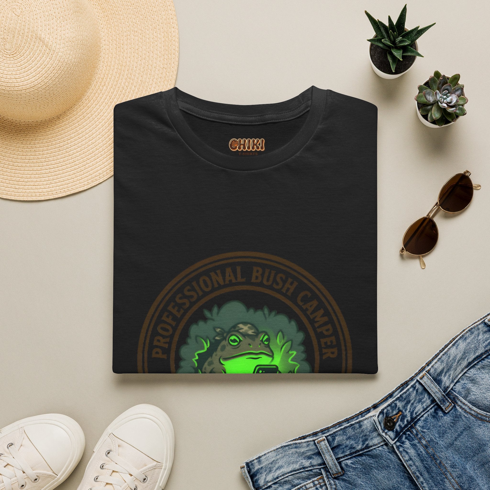 Professional Bush Camper T‑Shirt — "Waiting for the Final Breath" Camp Humor Tee