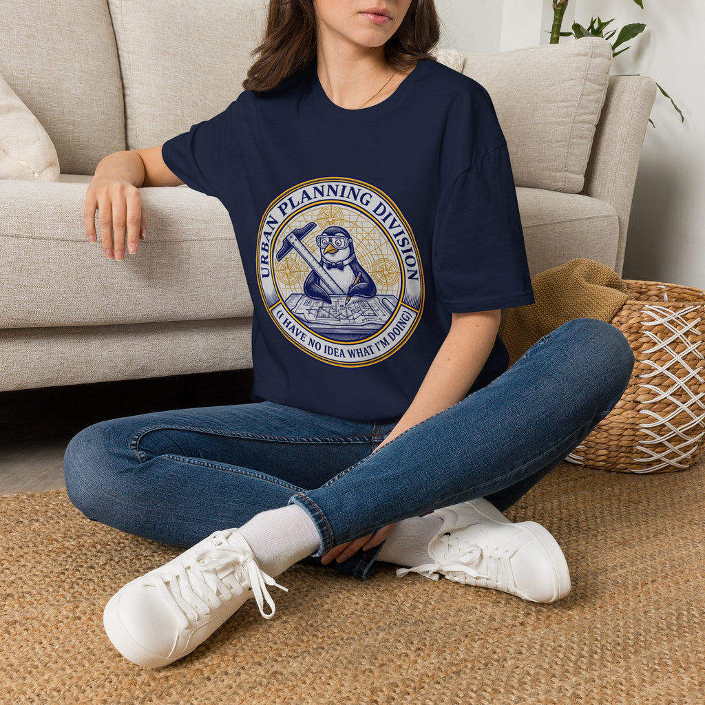 Urban Planning Division T-Shirt — Penguin Logo 'I Have No Idea What I’m Doing' Graphic Tee