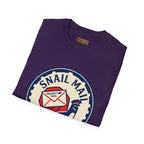 Snail Mail T-Shirt — "Express Delayed" Retro Postal Graphic Tee