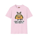 Grumpy Cat Taco T-Shirt — "I Don't Want to Taco 'Bout It" Graphic Tee