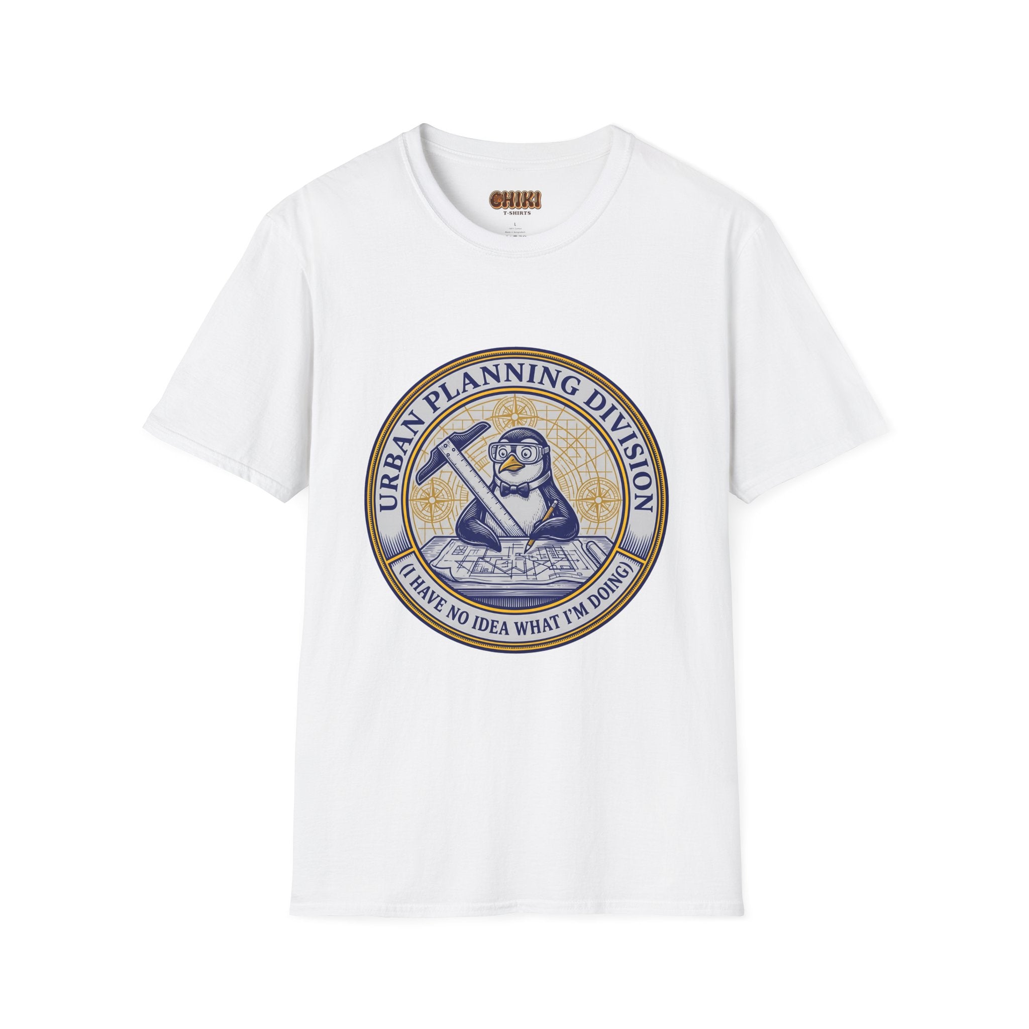 Urban Planning Division T-Shirt — Penguin Logo 'I Have No Idea What I’m Doing' Graphic Tee