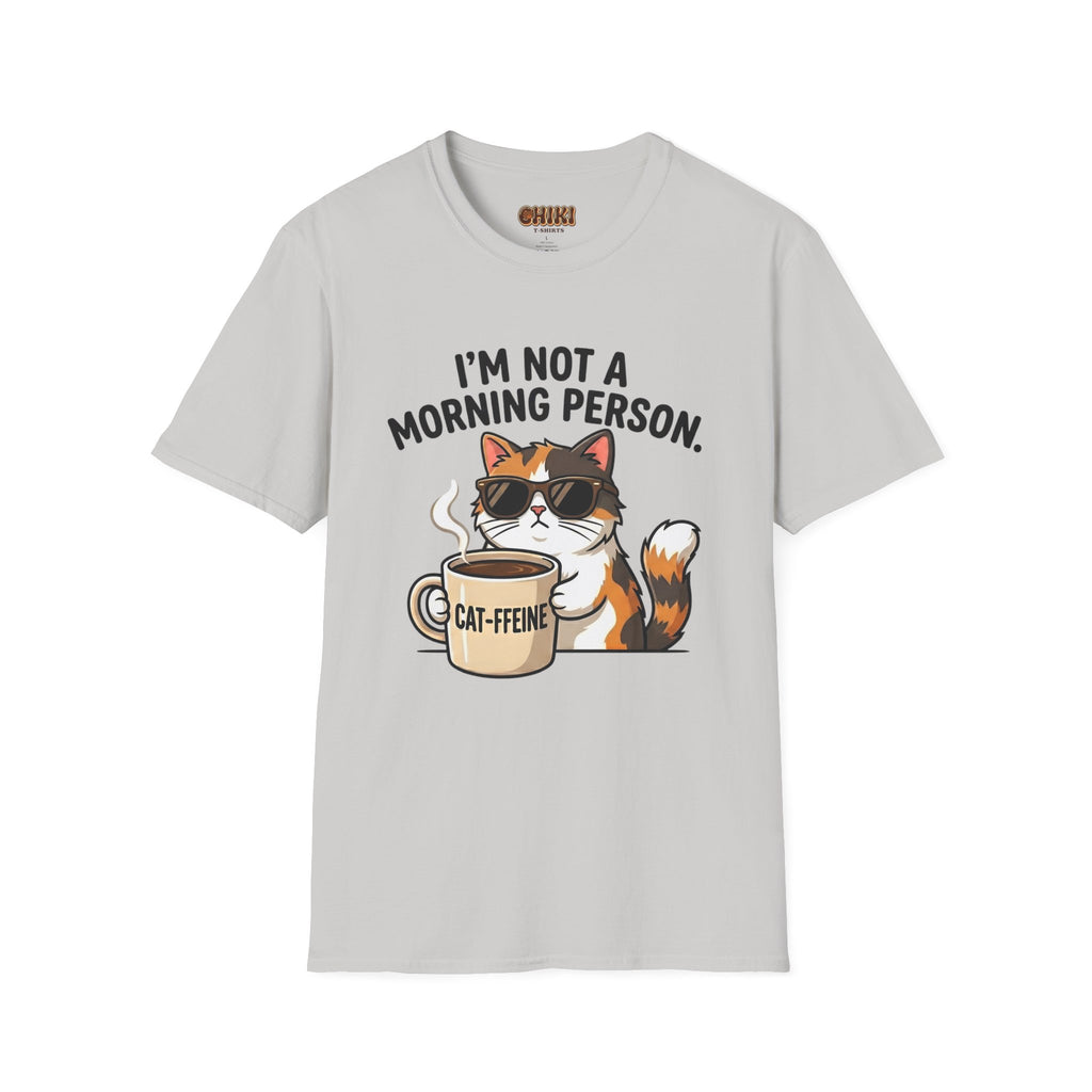 I’m Not a Morning Person Cat Coffee T-Shirt