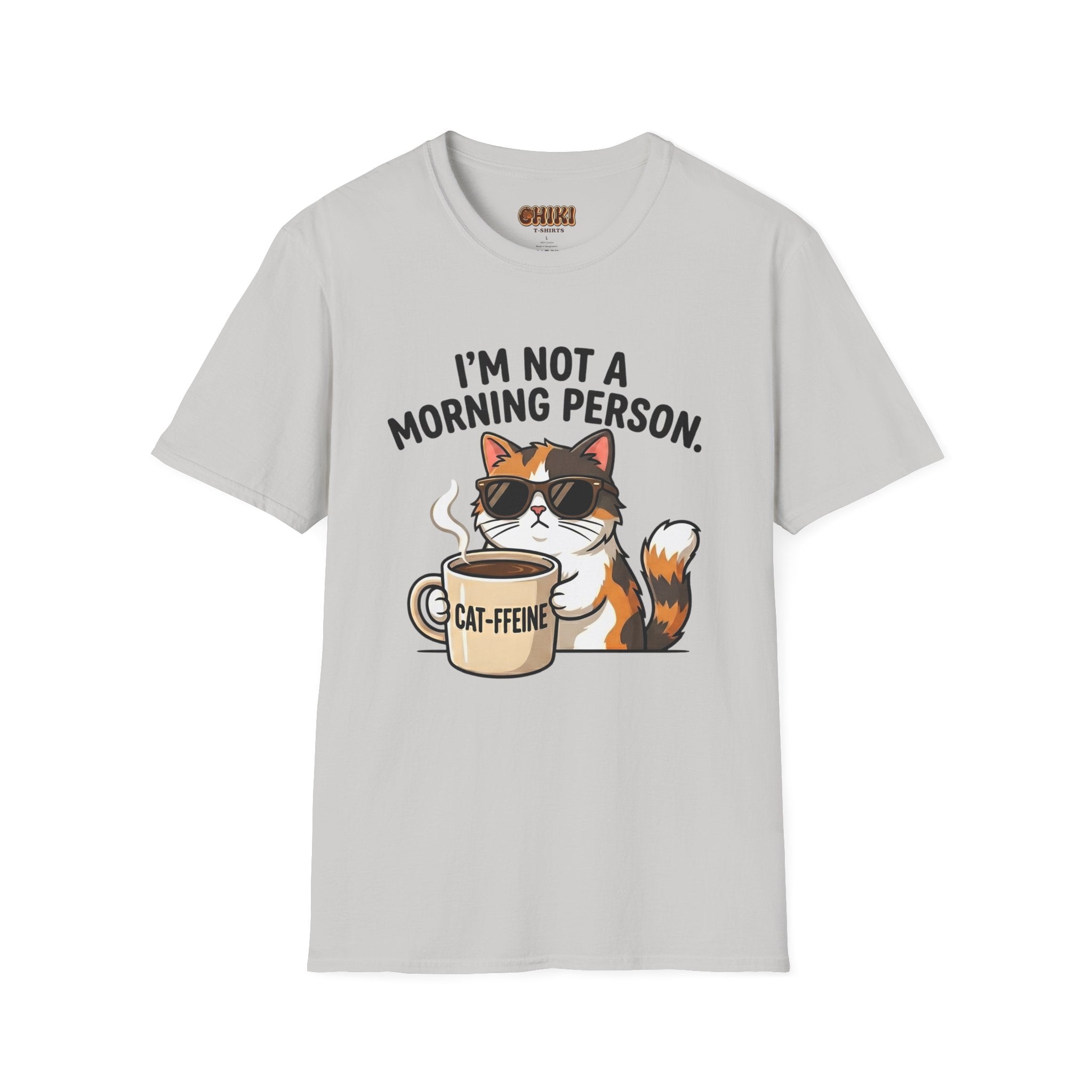 I’m Not a Morning Person Cat Coffee T-Shirt