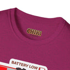 Slowly Shutting Down Sloth T-Shirt — Battery Low Cute Graphic Tee