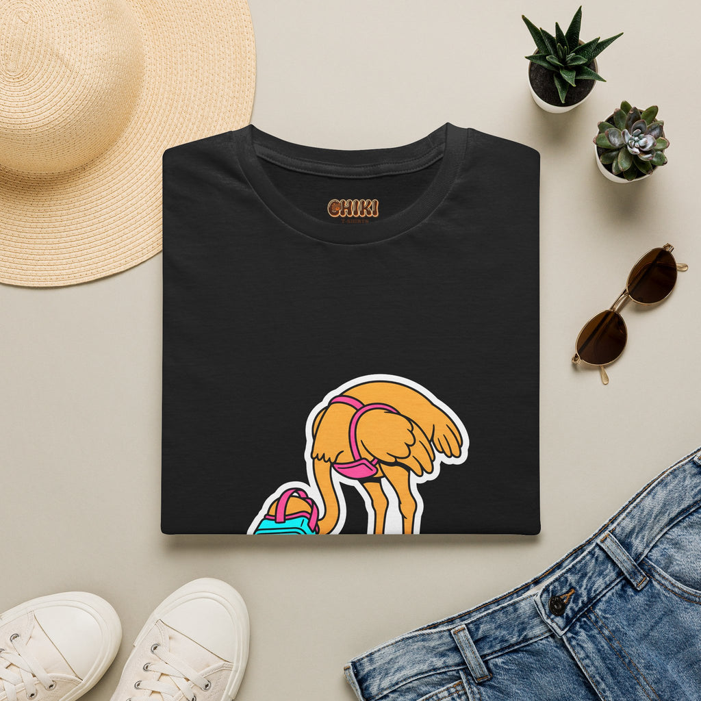 T-Shirt — Funny ‘Error 404 Reality Not Found’ Ostrich Graphic Tee