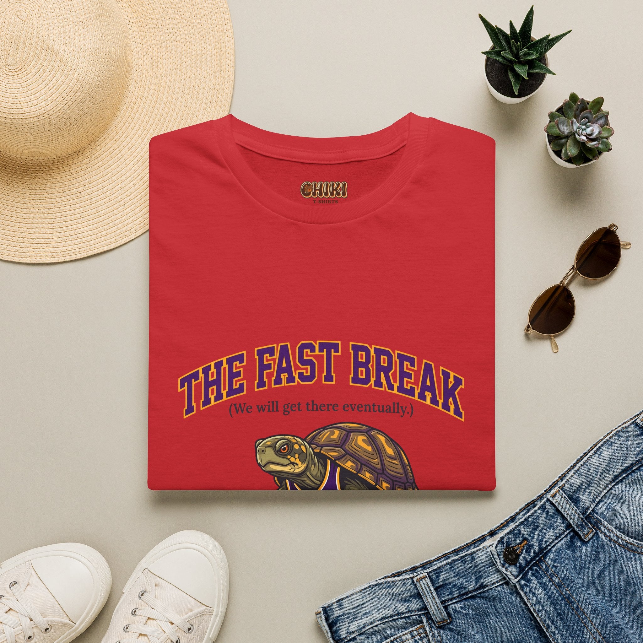 T-Shirt — The Fast Break Turtle Basketball Graphic Tee