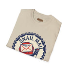 Snail Mail T-Shirt — "Express Delayed" Retro Postal Graphic Tee