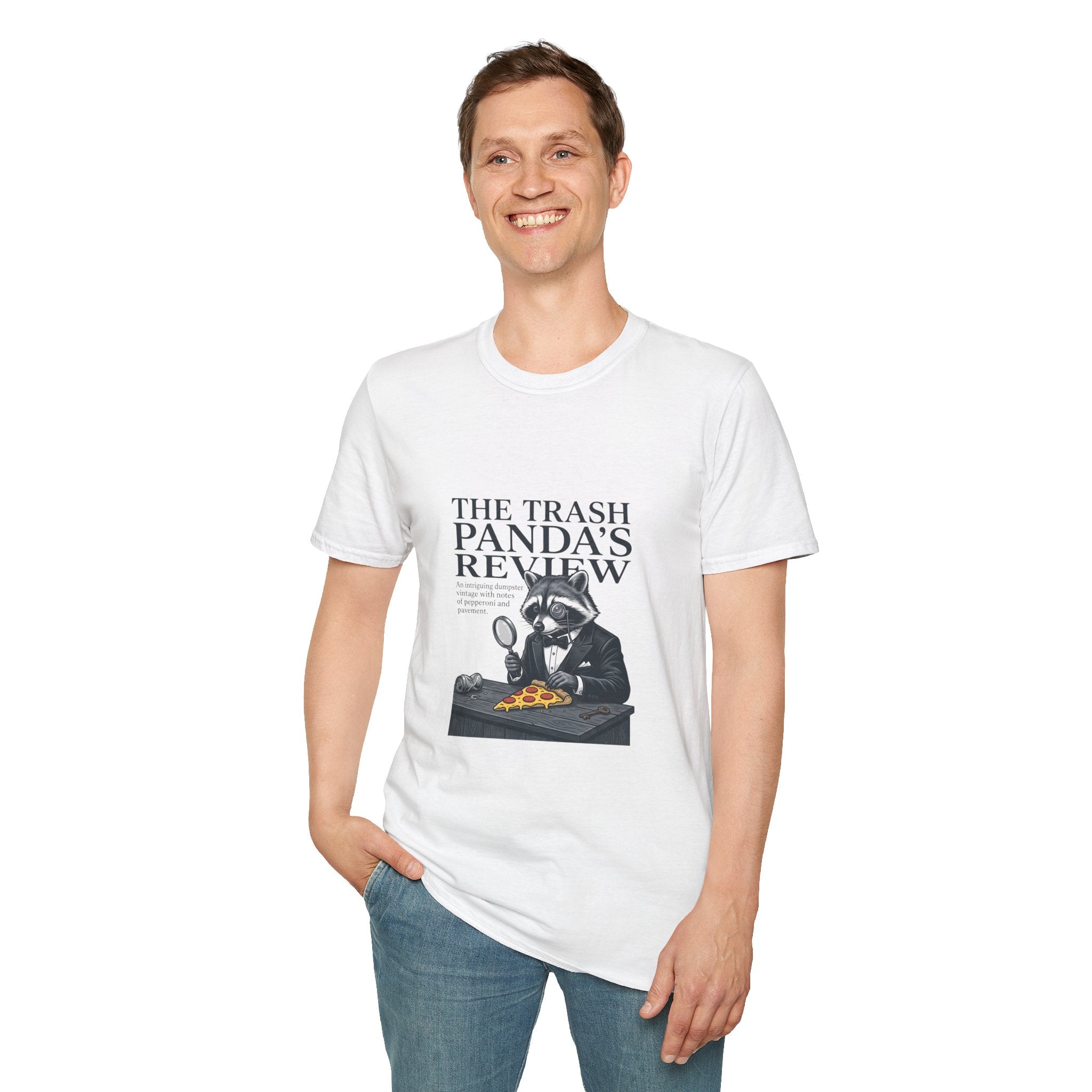 Trash Panda's Review T-Shirt — Funny Raccoon Reviewer Tee