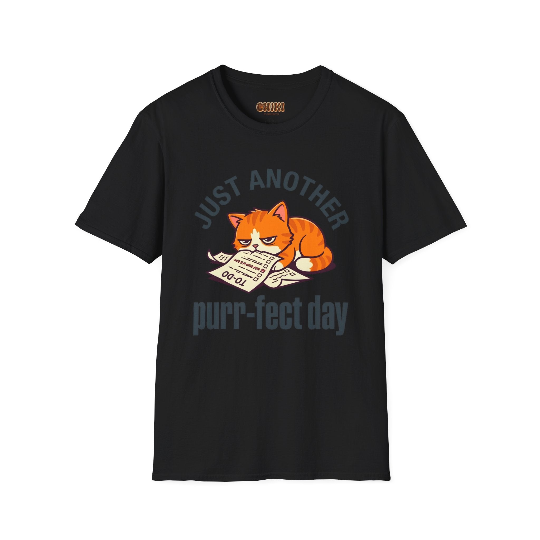 T-Shirt — "Just Another Purr-fect Day" Cat Graphic Tee