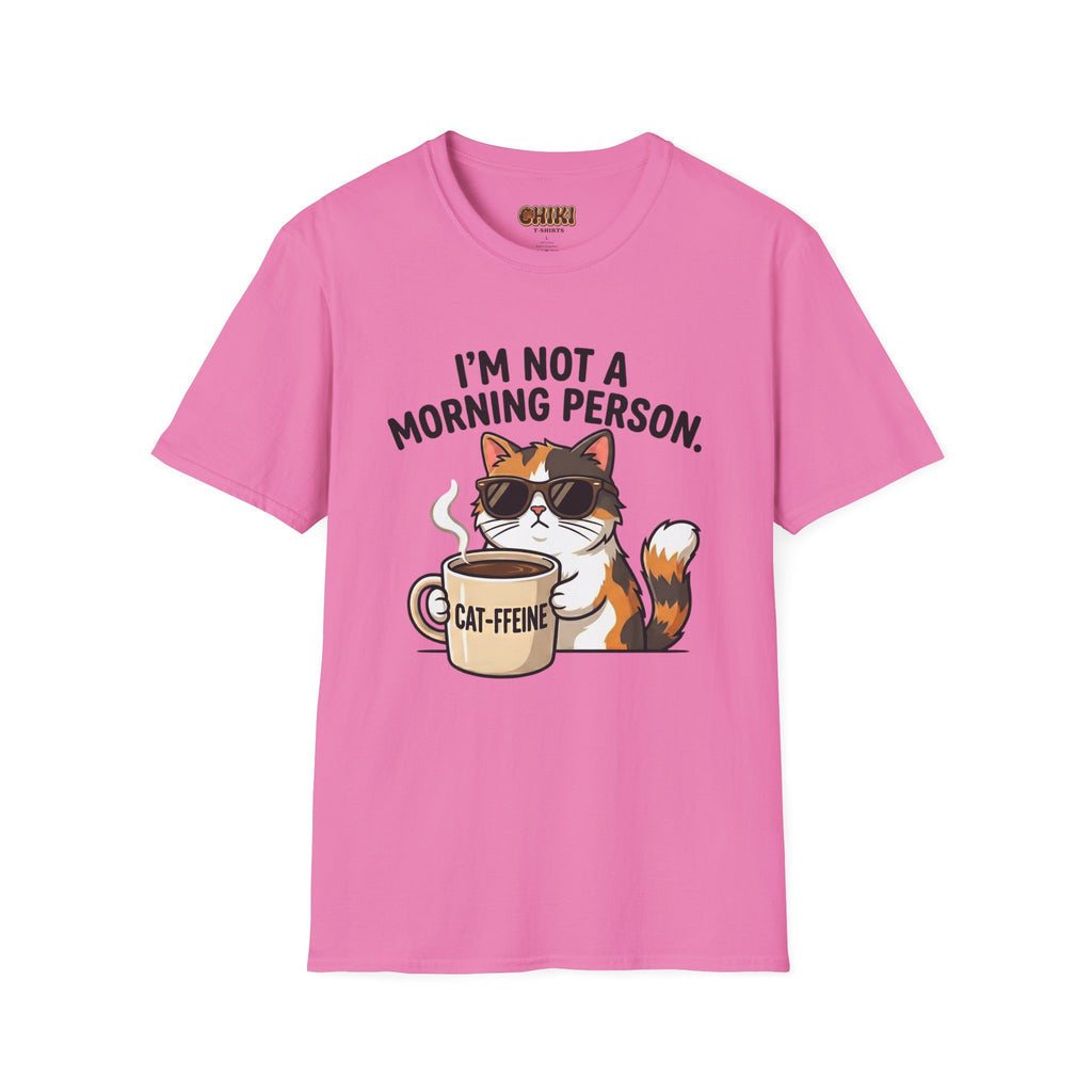 I’m Not a Morning Person Cat Coffee T-Shirt