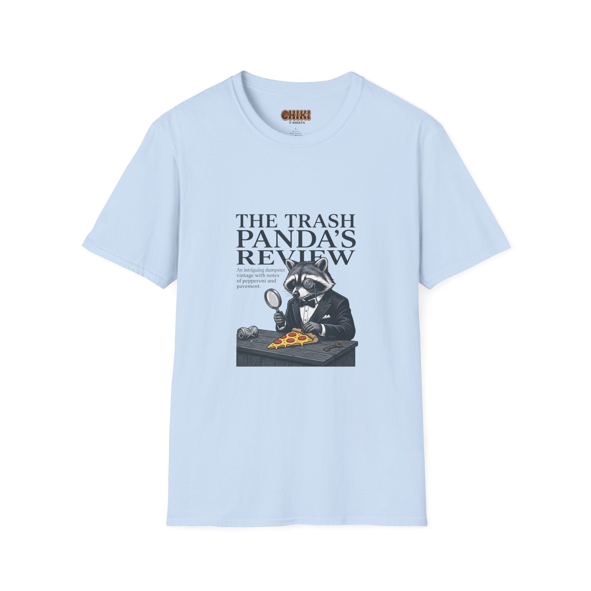 Trash Panda's Review T-Shirt — Funny Raccoon Reviewer Tee