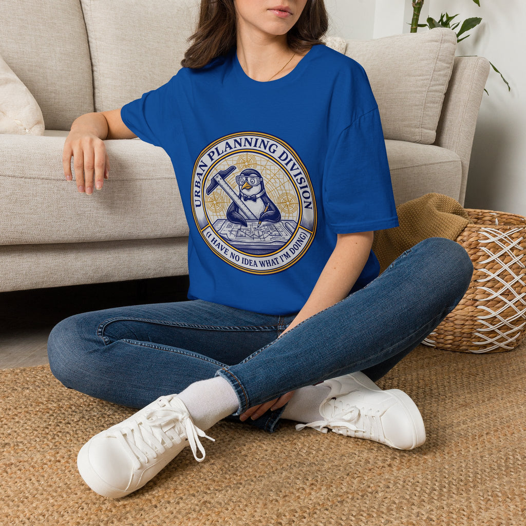 Urban Planning Division T-Shirt — Penguin Logo 'I Have No Idea What I’m Doing' Graphic Tee