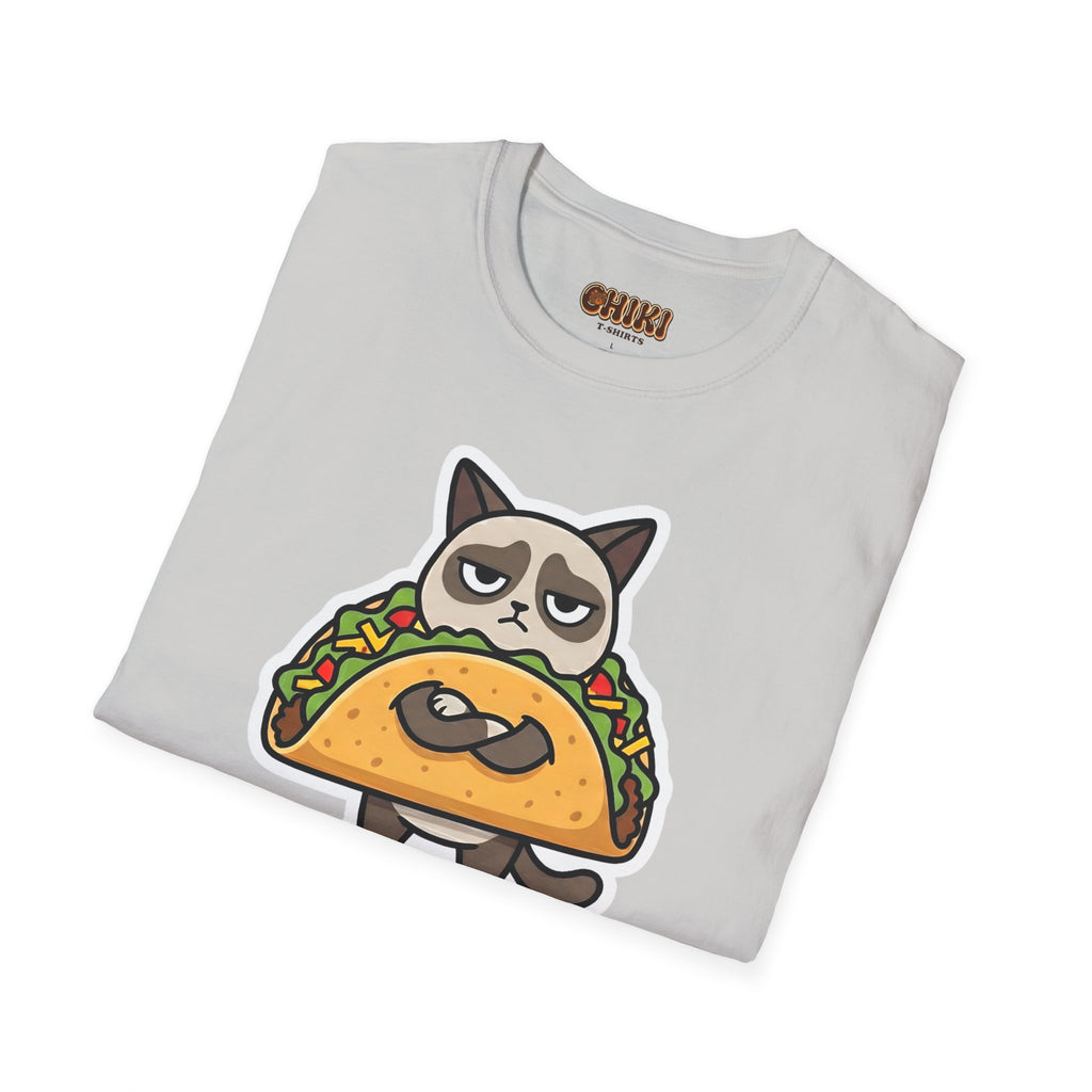 Grumpy Cat Taco T-Shirt — "I Don't Want to Taco 'Bout It" Graphic Tee