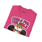 T-Shirt — "Curls for the Girls" Cute Hamster Weightlifting Graphic